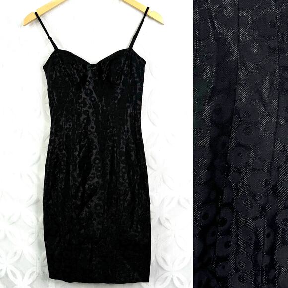 Betsey Johnson Vintage Y2k Leopard BodyCon Rockabilly Mini Dress  Size 0 - Picture 1 of 13